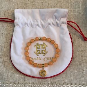 Rustic Cuff Peach Bracelet